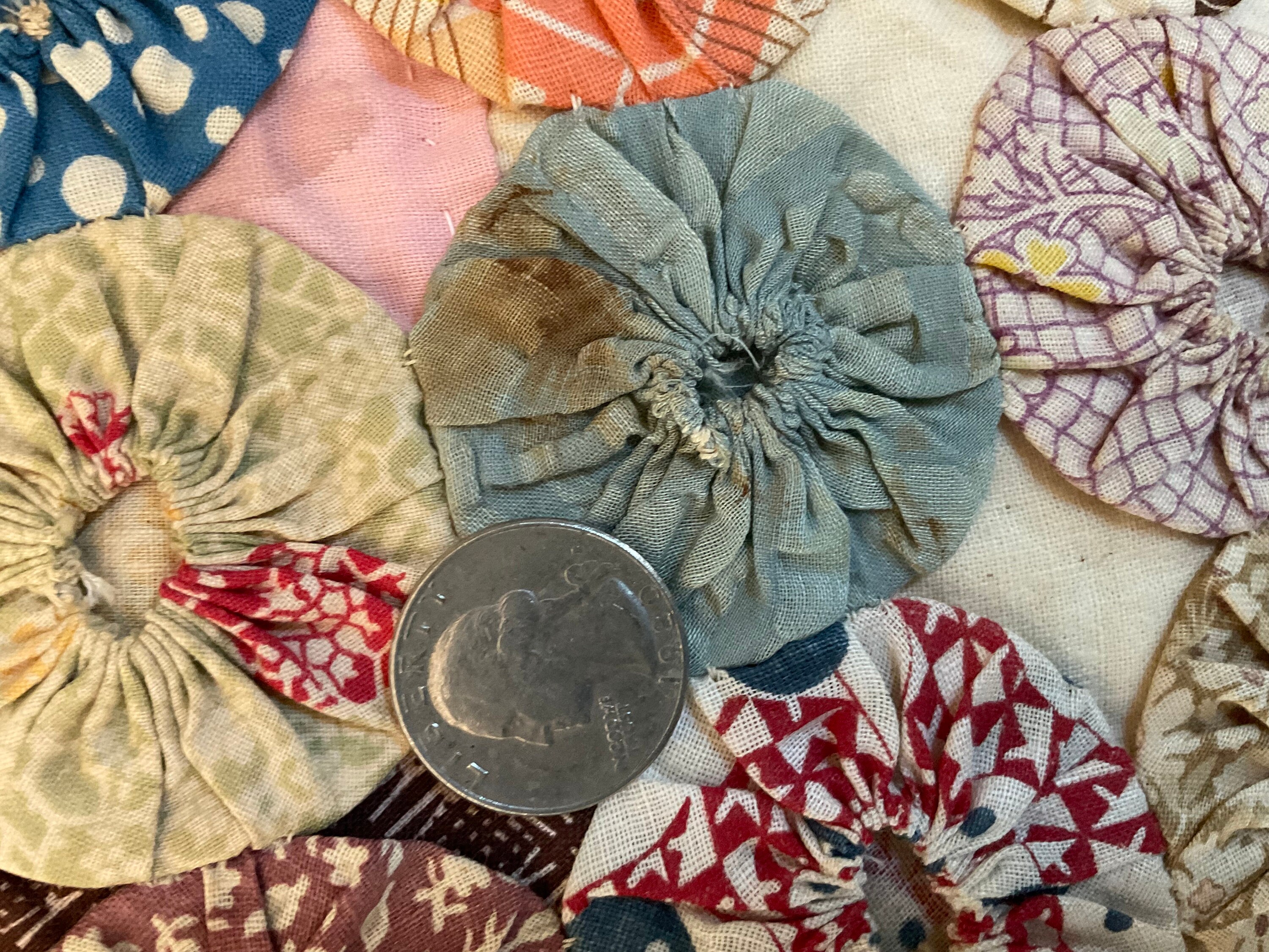 Yummy Yoyo or Bottle Cap Quilt Etsy