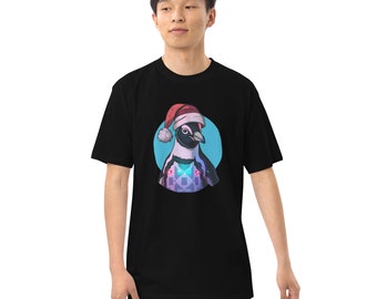 Men’s Cyber Christmas Penguin T-Shirt
