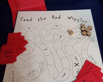 Feed the Red Wiggler, a fun board game teaching about the importance of composting, and encourages players to set up their own worm bins.