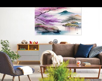 Captivating Landscapes and Delicate Brushstrokes: Japanese Art Prints at Their Finest.