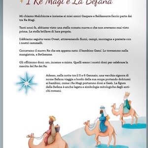 Kit de Navidad italiano para niños - Paquete IMPRIMIBLE de 5 actividades - que incluye Carta de Papá Noel y Los Reyes Magos y la Befana