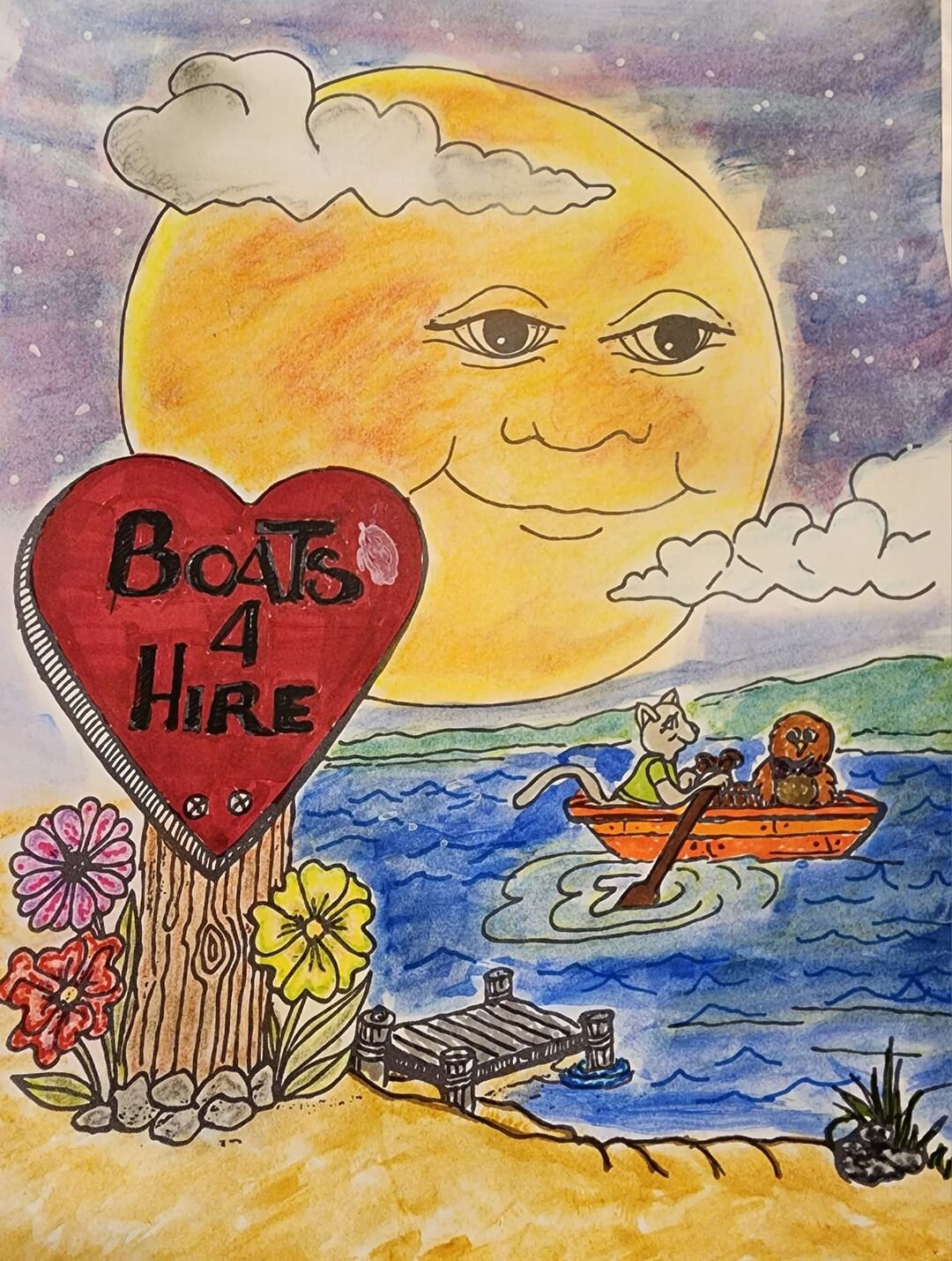 Moon Dreams Adult Coloring Pages - Etsy