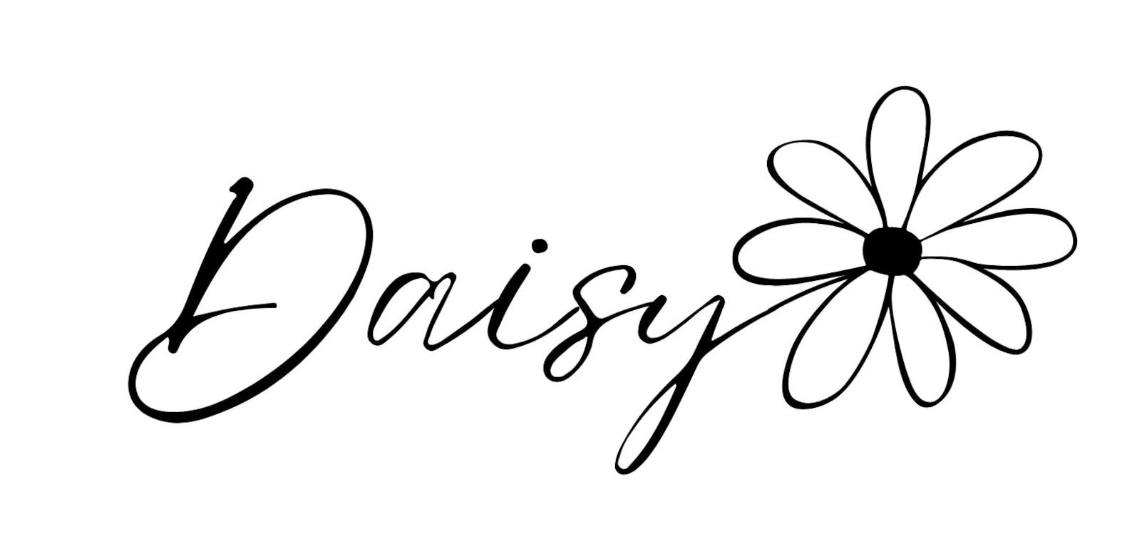 Daisy Name / Flower Digital Design PNG SVG Download Etsy