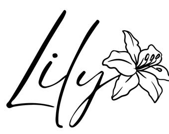 Lily Name / Flower -- Digital Design -- PNG + SVG Download - Etsy