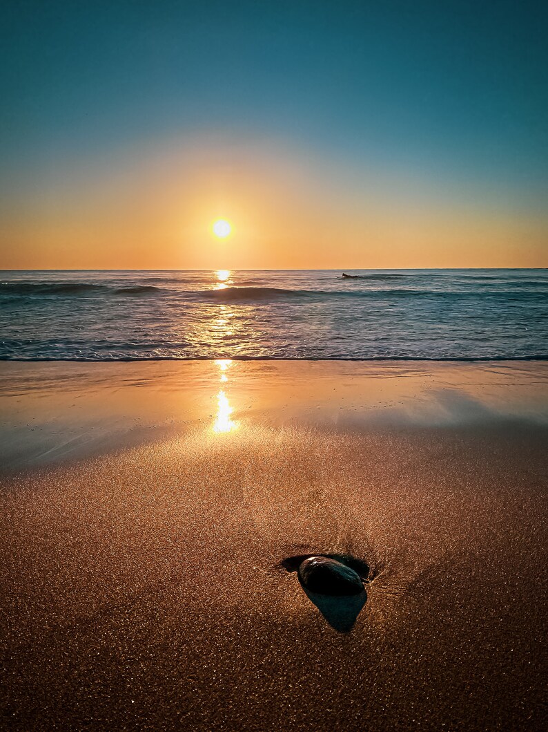 The Pebble at Pebble Beach Art Print California Sunset image 2