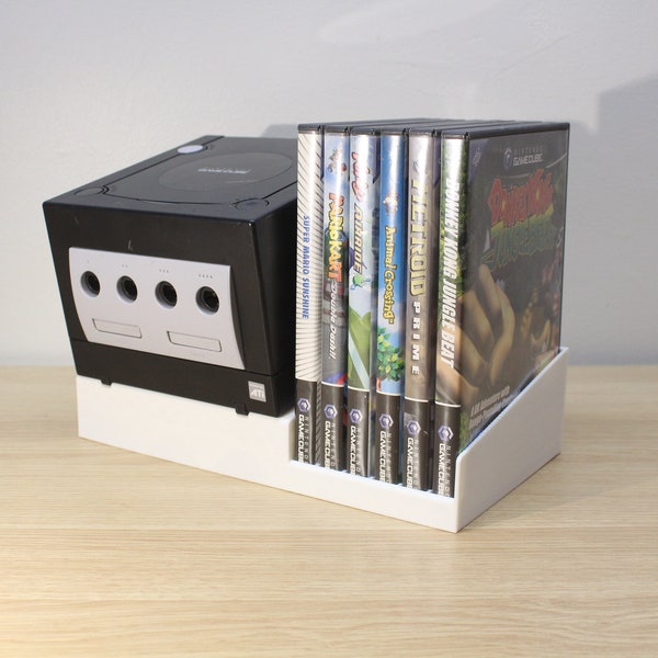 Présentoir Nintendo GameCube (pas de jeux vidéo ou de consoles inclus)