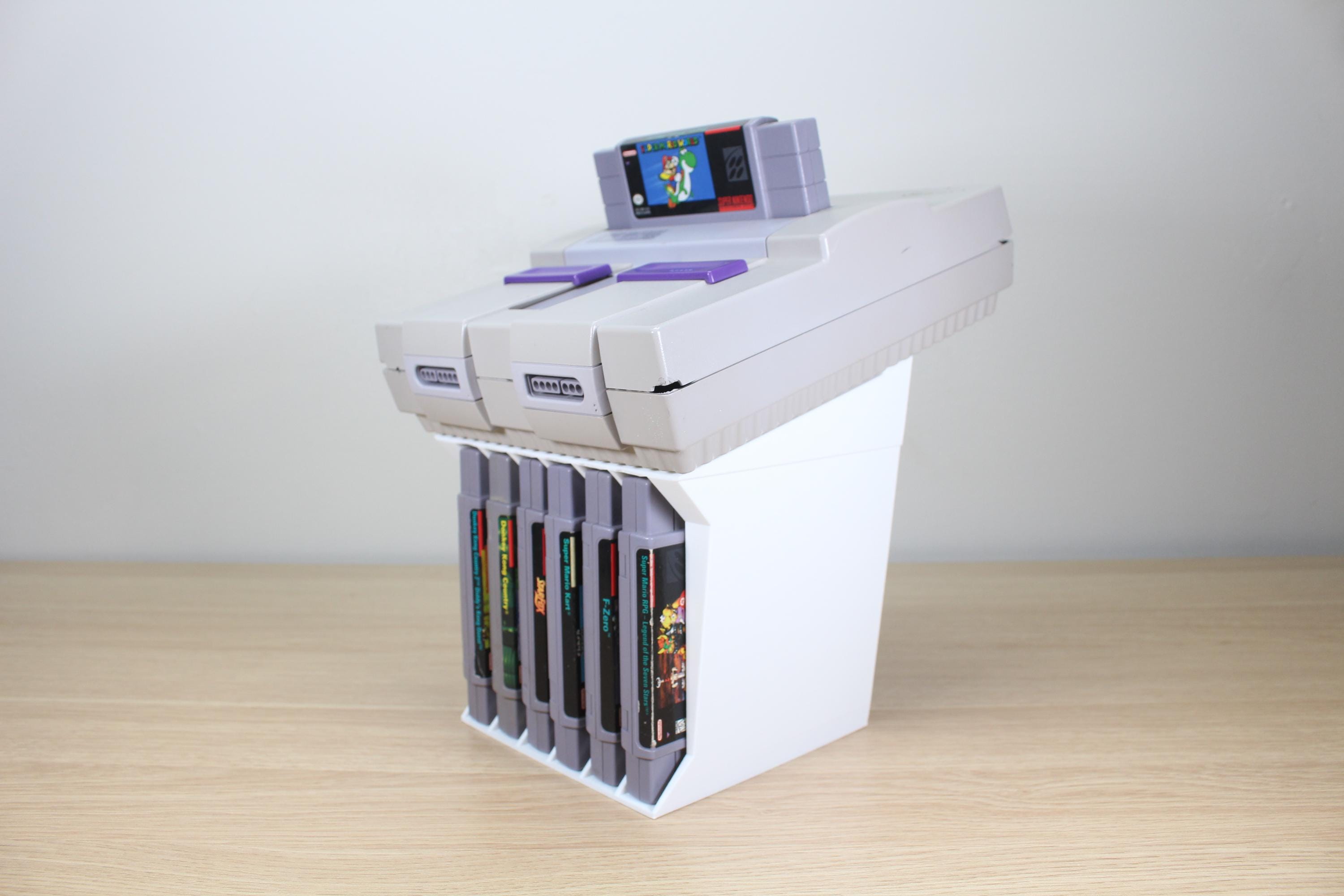 SNES Game Console and Cartridge Display Stand - Etsy