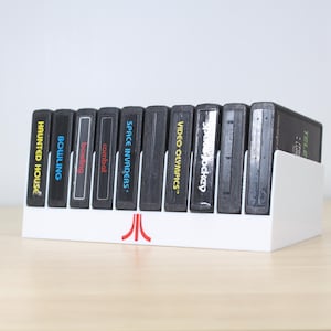 Atari 2600 ゲーム ディスプレイ スタンド 10 個入り; Atari 2600 ゲーム ストレージ