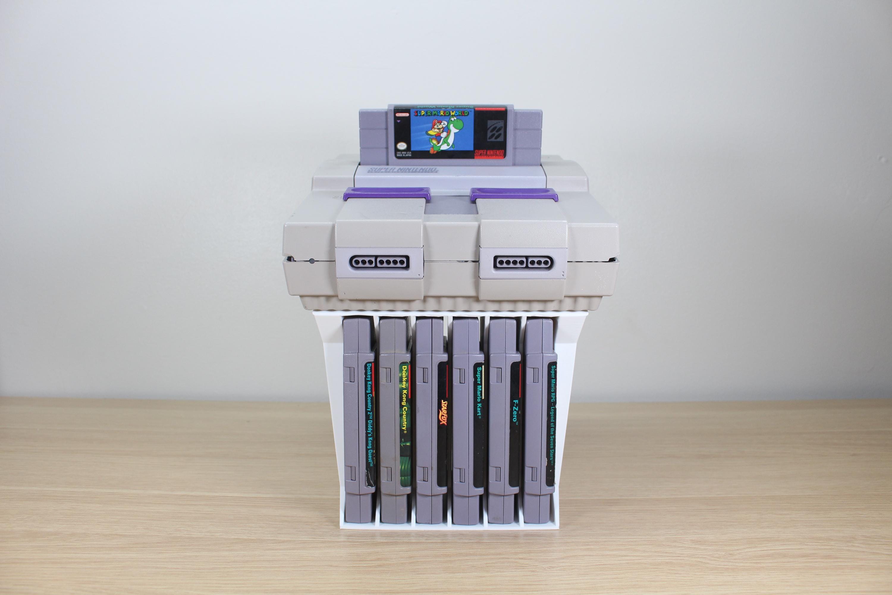 SNES Game Console and Cartridge Display Stand - Etsy