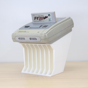 Super Famicom Console and Game Display Stand