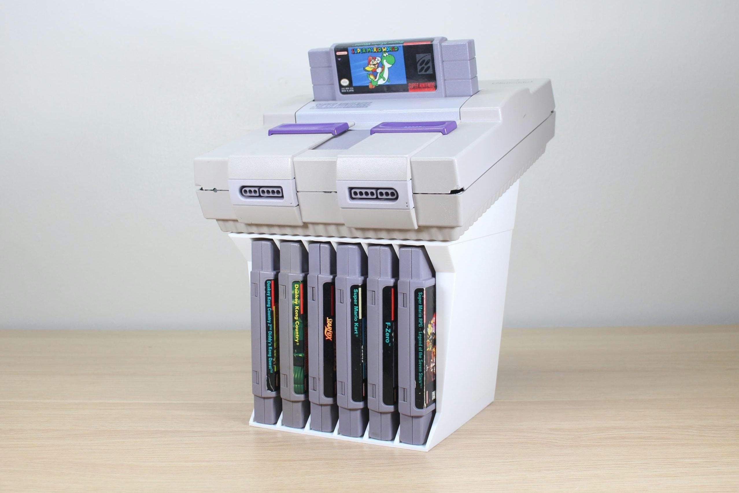 SNES Game Console and Cartridge Display Stand - Etsy
