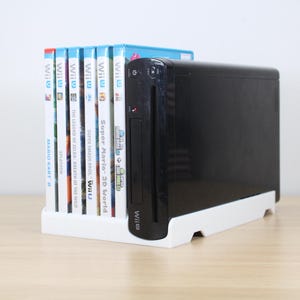 Nintendo Wii U Console and Game Case Display Stand
