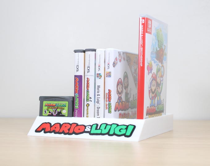 Mario Display Set Mario and Luigi Video Game Series Display Stand - Etsy