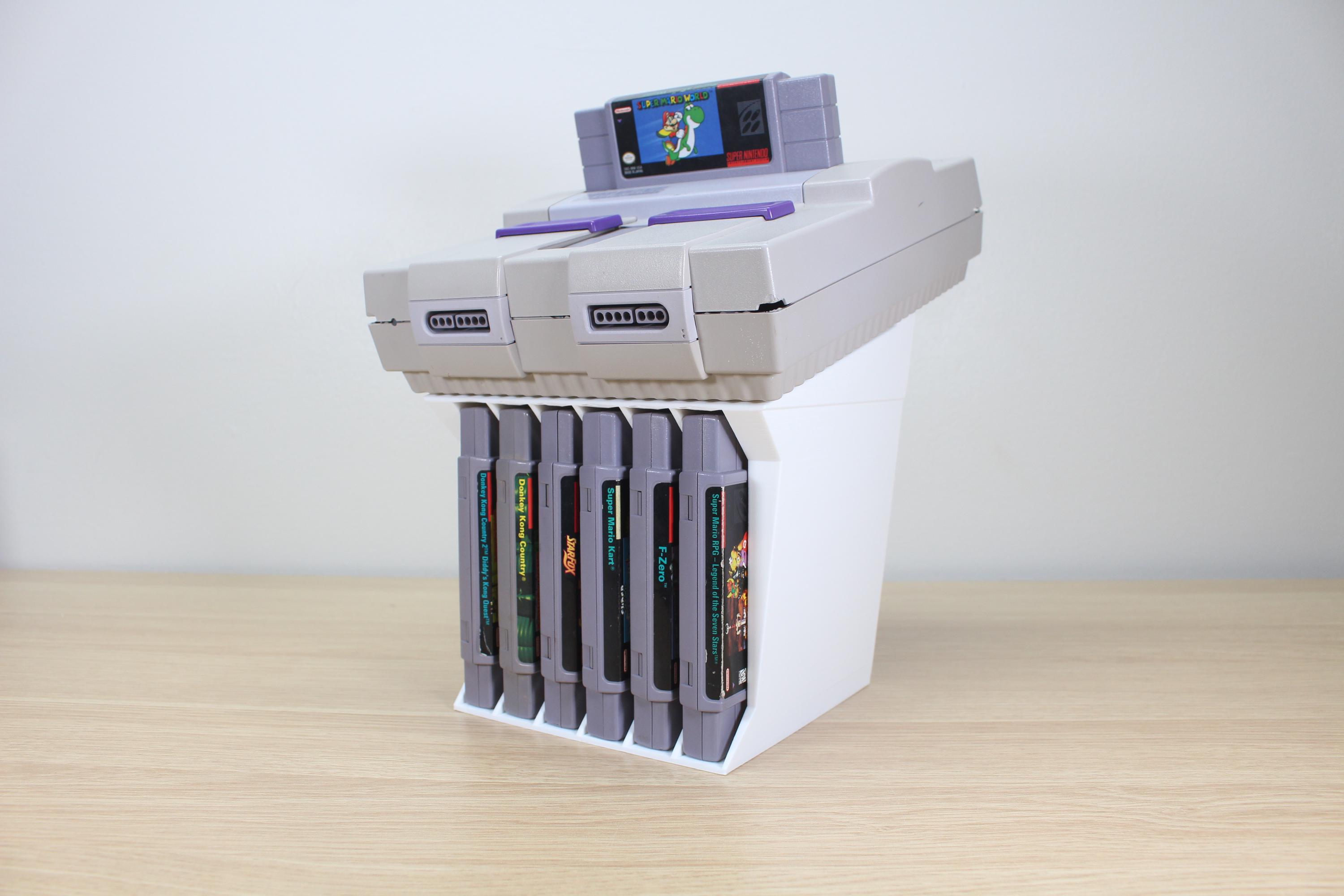 SNES Game Console and Cartridge Display Stand - Etsy