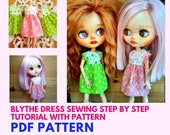 PDF Blythe  pattern Tutorial Step by Step Licca clothe pattern Art doll pattern