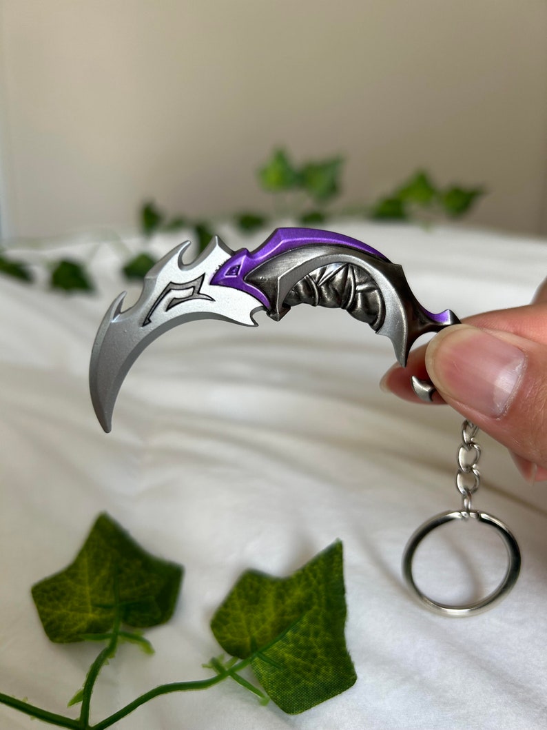 Valorant Reaver Karambit Keychain Perfect Birthday Etsy