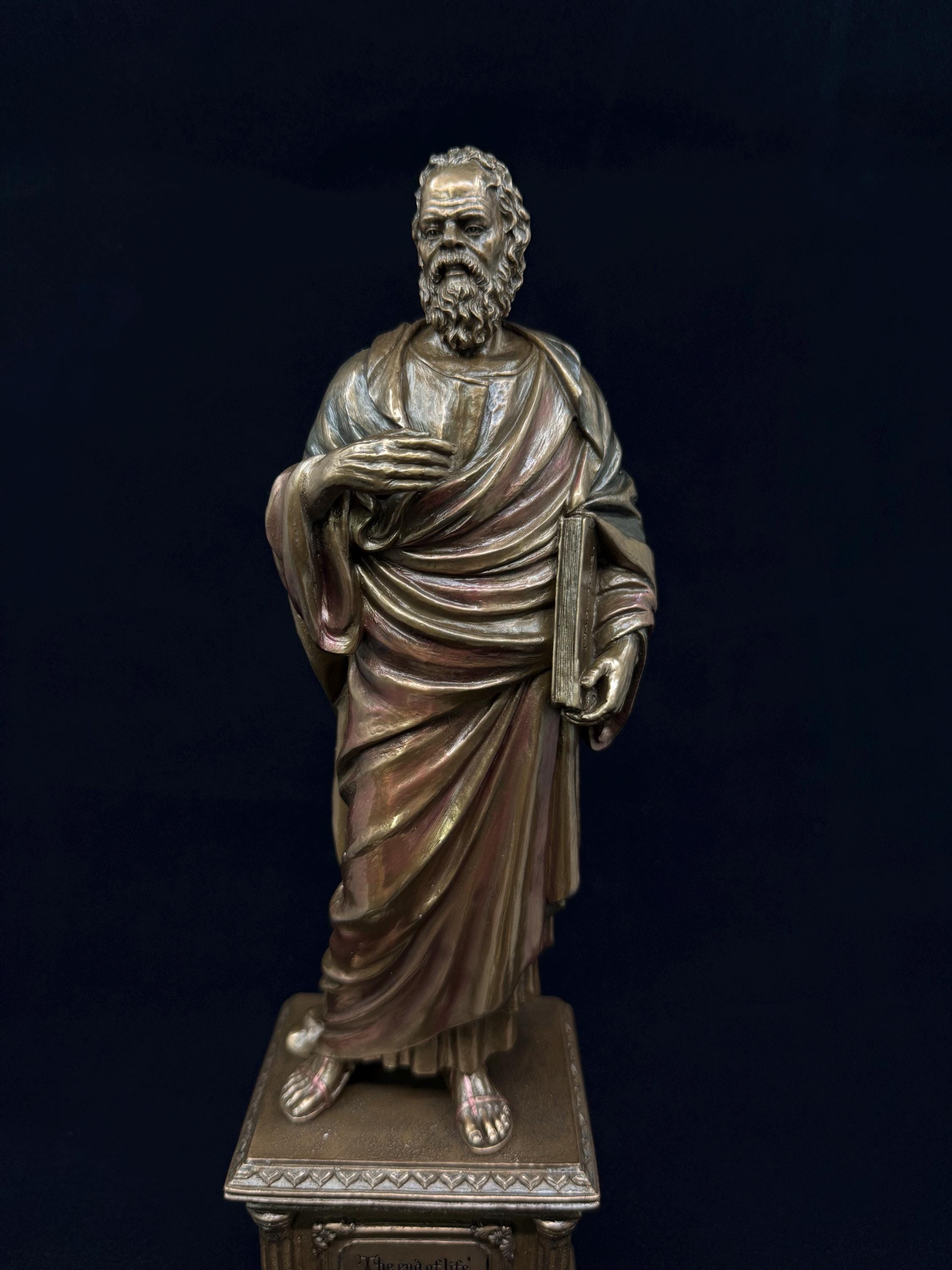 ソクラテスのブロンズ像 – 手作りの古代ギリシャ哲学者像 - Etsy 日本