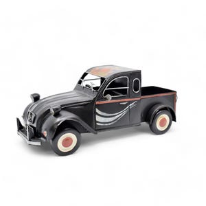 Citroën 2CV Inspired Hot Rod: Vintage Metal Pickup Car Model