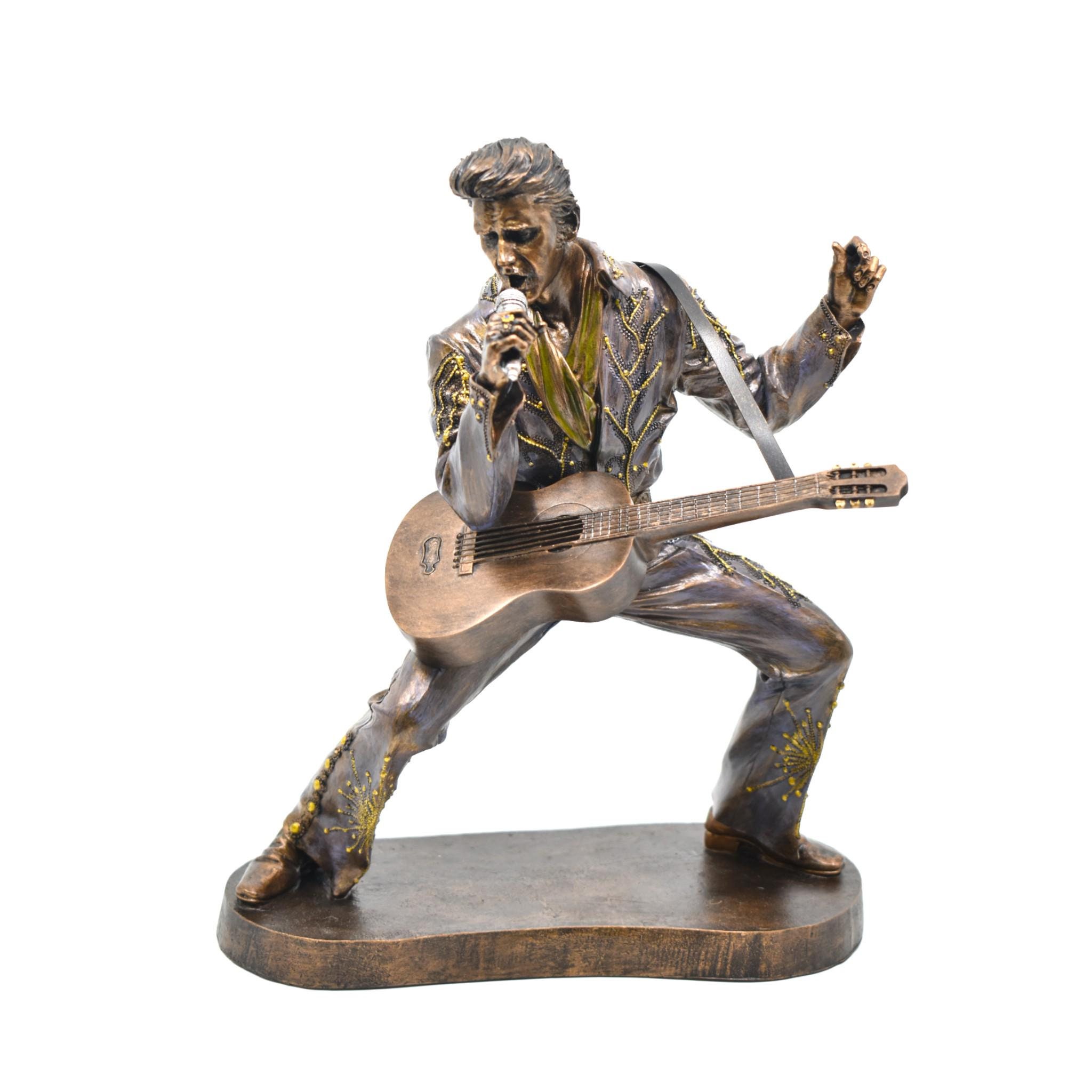 Elvis Presley Sculpture 26 Cm – Classic Rock Legend Statue, Music