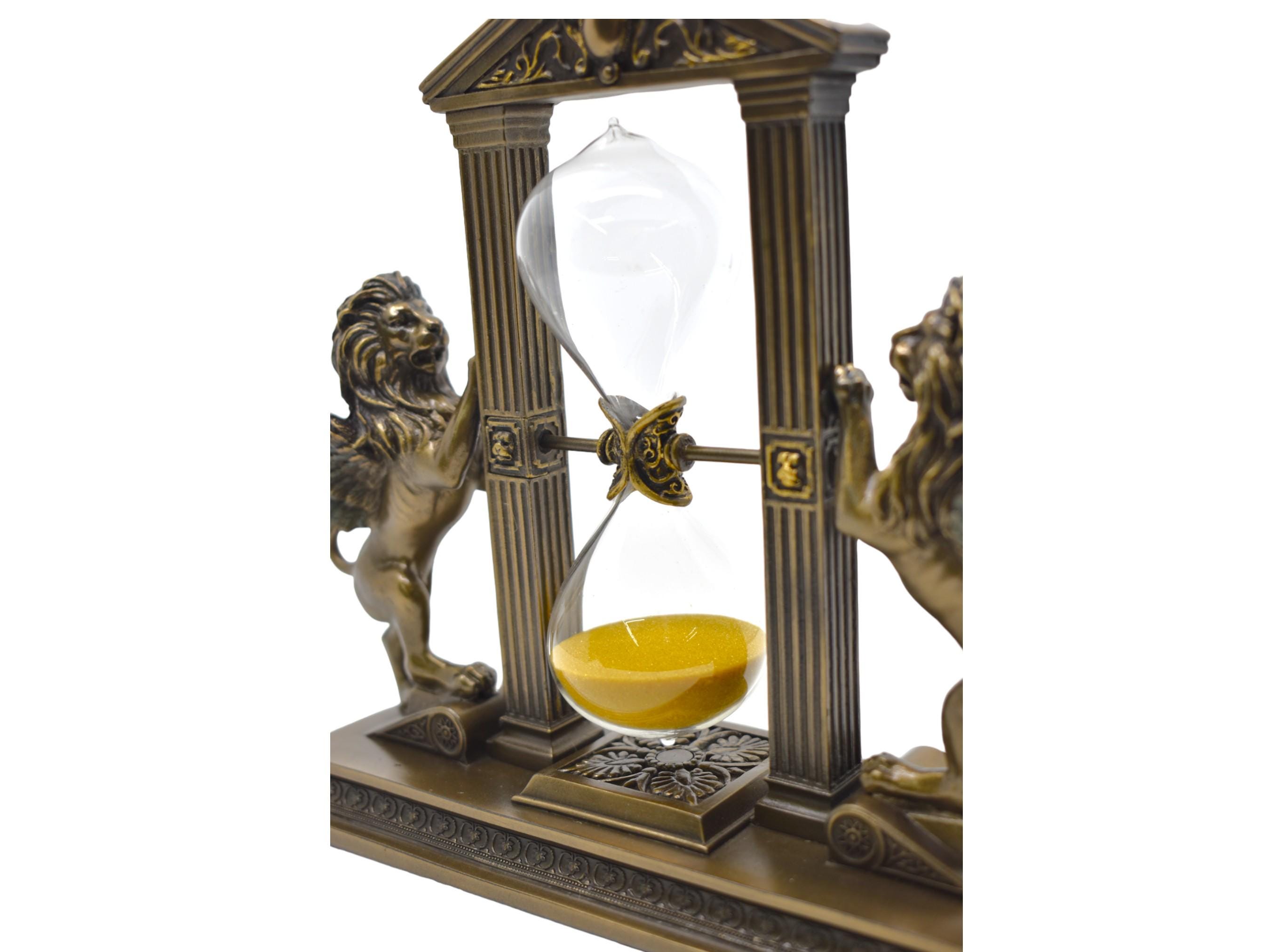 Winged Lion Hourglass Statue, Venetian Lion of Saint Mark Sand Timer ...