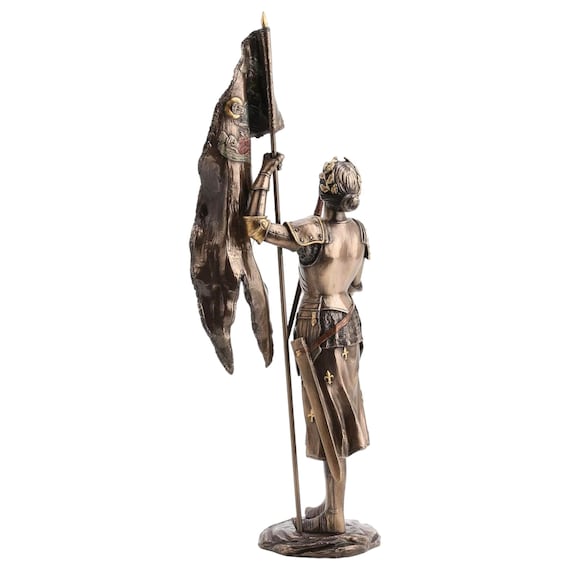 ジャンヌ・ダルク像 – ブロンズ仕上げのフランスのヒロイン彫刻 - Etsy