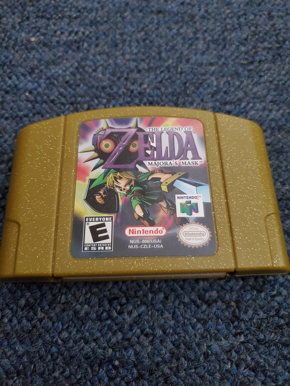 The Legend of Zelda Majora's Mask N64 Nintendo 64 Authentic Gold