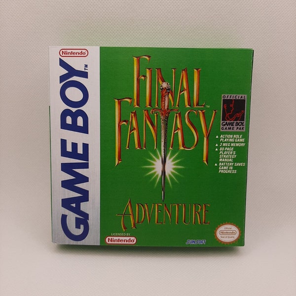 GAME BOY - Final Fantasy Adventure - Box Cover Only