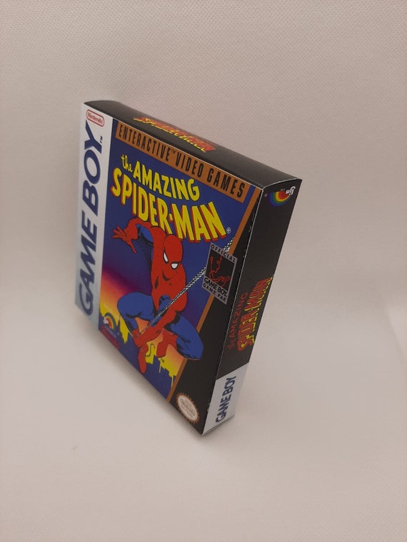 The Amazing Spider-Man - Replacement box with inner tray option - Game boy/  GB. Thick cardboard. HQ!
