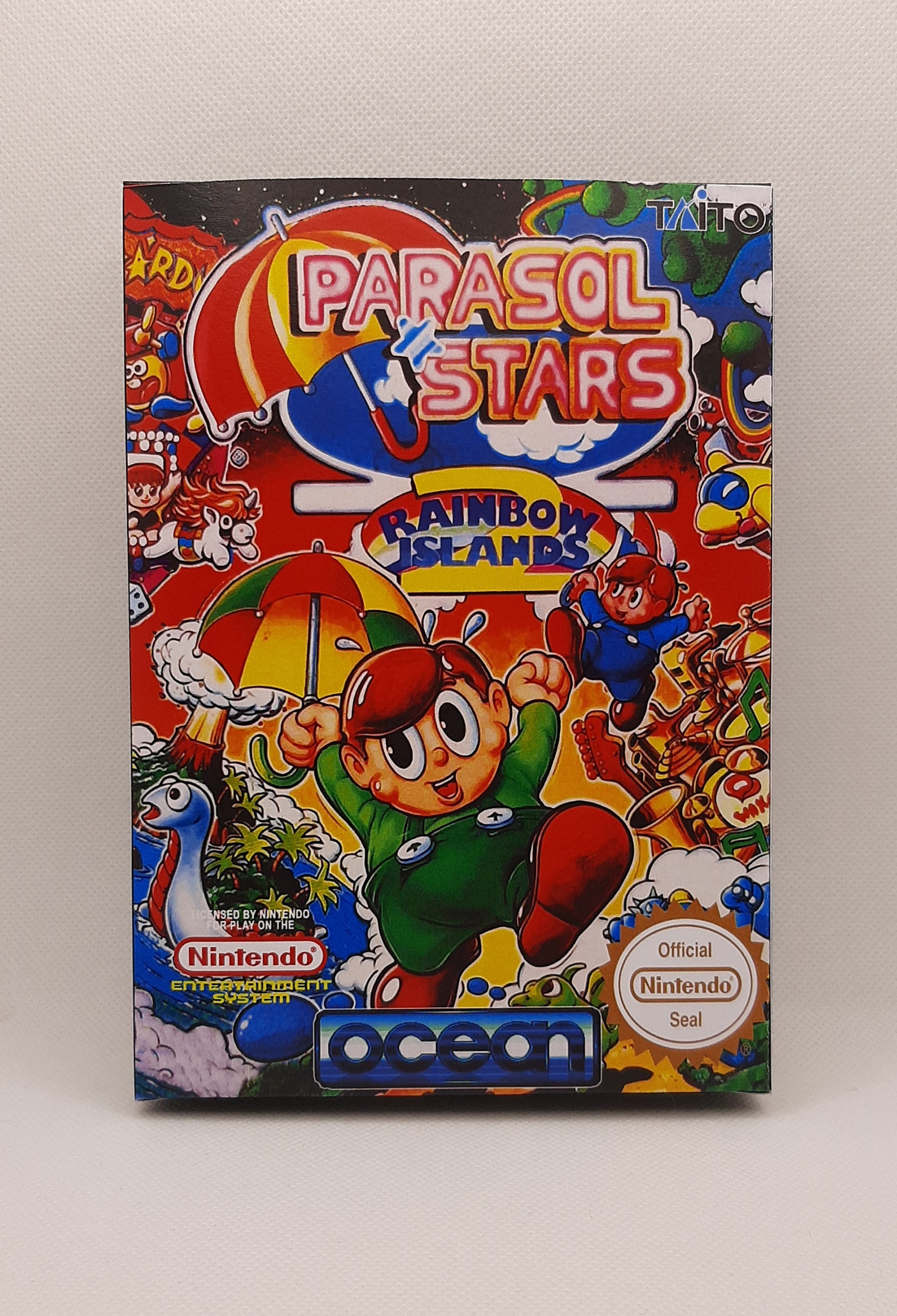 NES Parasol Stars Rainbow Island Box Cover Only - Etsy