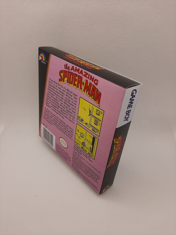 The Amazing Spider-Man - Replacement box with inner tray option - Game boy/  GB. Thick cardboard. HQ!