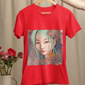 AI Art Unisex T-Shirt | AI generated shirt | Graphic shirt | art tee | digital shirt | Young Asian Idol