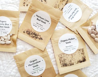 Organic Seeds From Home Garden / Medicinal Herbs / Cullinary Herbs / Non GMO