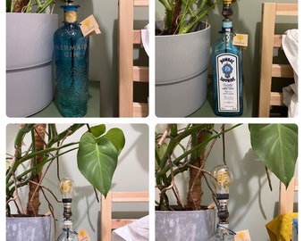 Upcycled Bottle Lamps