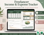 Freelancer Tax Planner Canada Google Sheets | CRA Self Employed Tax Tracker | HST GST Income Expense Spreadsheet | Invoice Bundle 2026