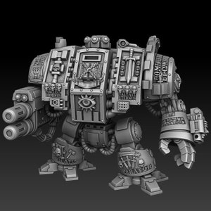 Silver Warden Dread Bot | DMG Minis | Sci-Fi Miniature | Dreadnought | GrimDark