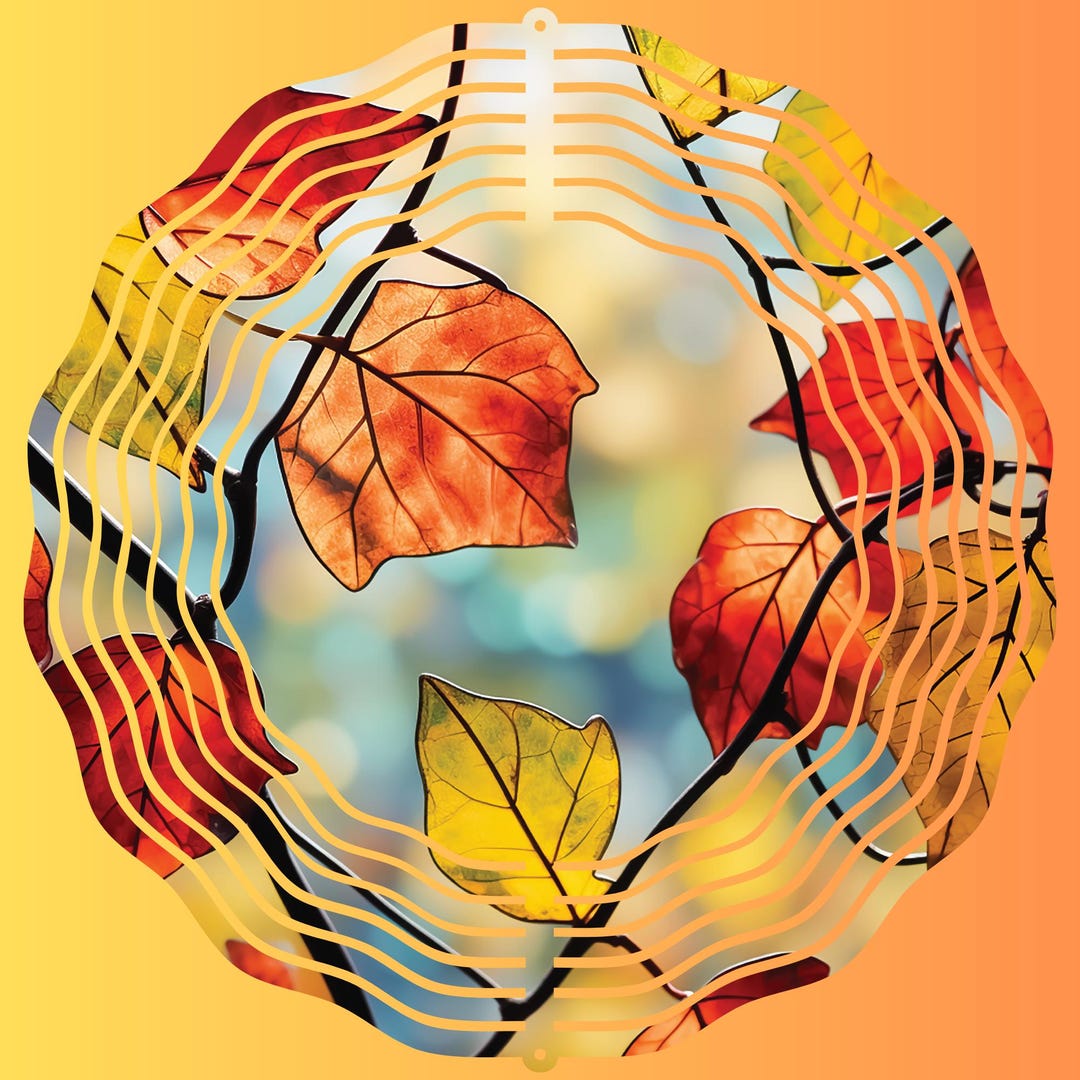 Autumn Leaves Wind Spinner - Etsy