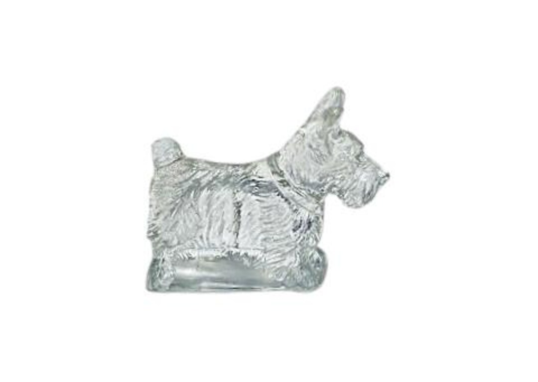 Vintage Pressed Glass Scottish Terrier Candy Container/ Figurine - Etsy