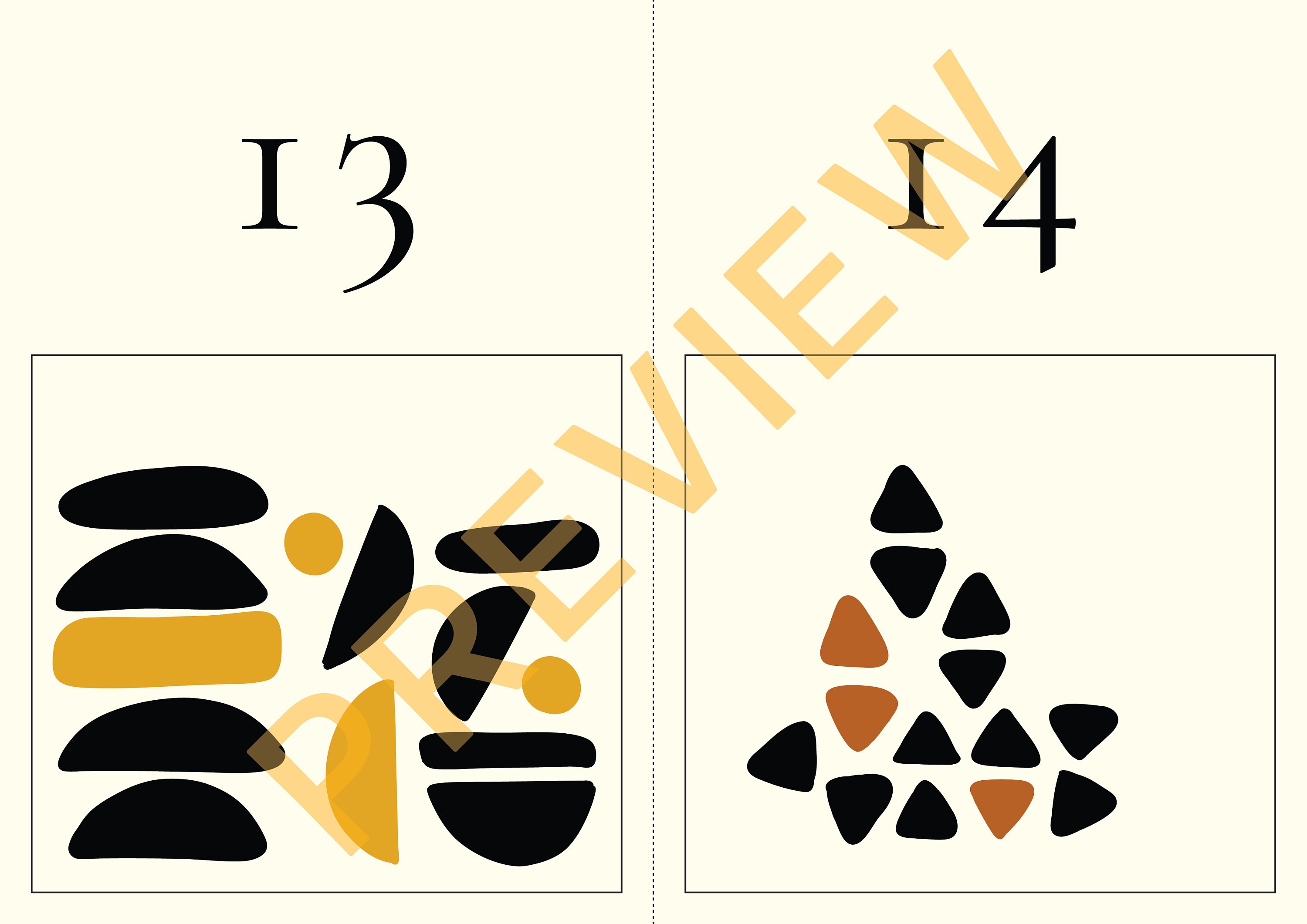 Abstract Number Counting Number Cards 1-20 - Word Wall & Class Decoration - Scandinavian ...
