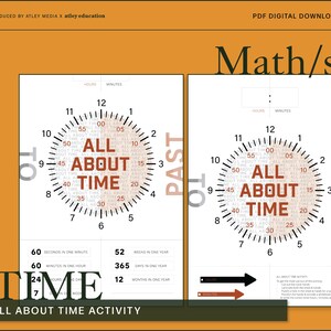 Tout sur le temps - Activité d'apprentissage | Feuilles d'exercices de mathématiques | Feuilles d'exercices de mathématiques | Apprendre à lire l'heure | Lire une horloge | Heure