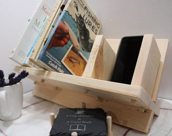 Amazing Desk Hutch / Bookshelf / Organizer for desk or table.   Hand crafted, adjustable and collapsible. Perfect for the office and dorm.