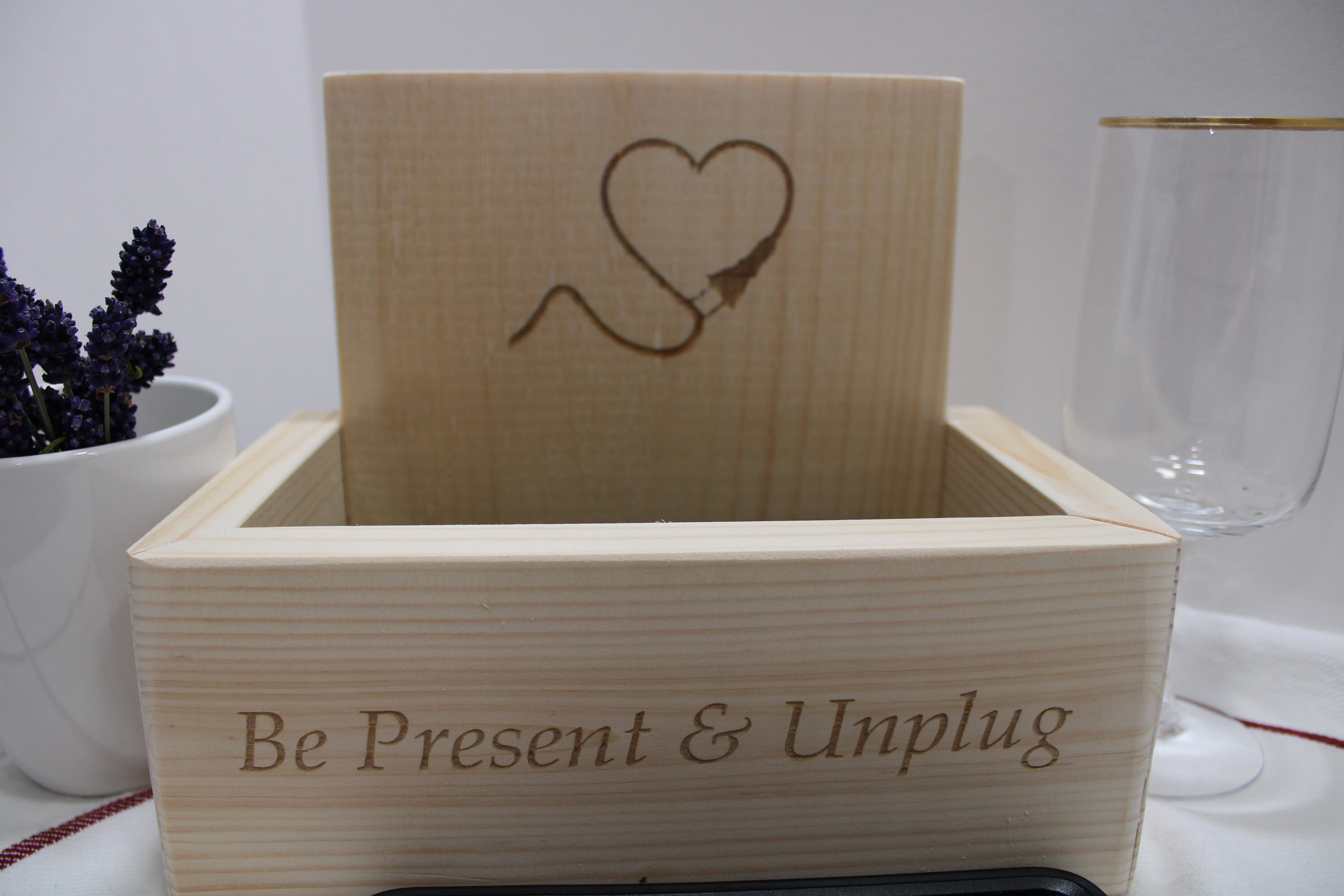 Unplug Cell Phone Drop Box Compact Addition From Hidden Pond Gardens