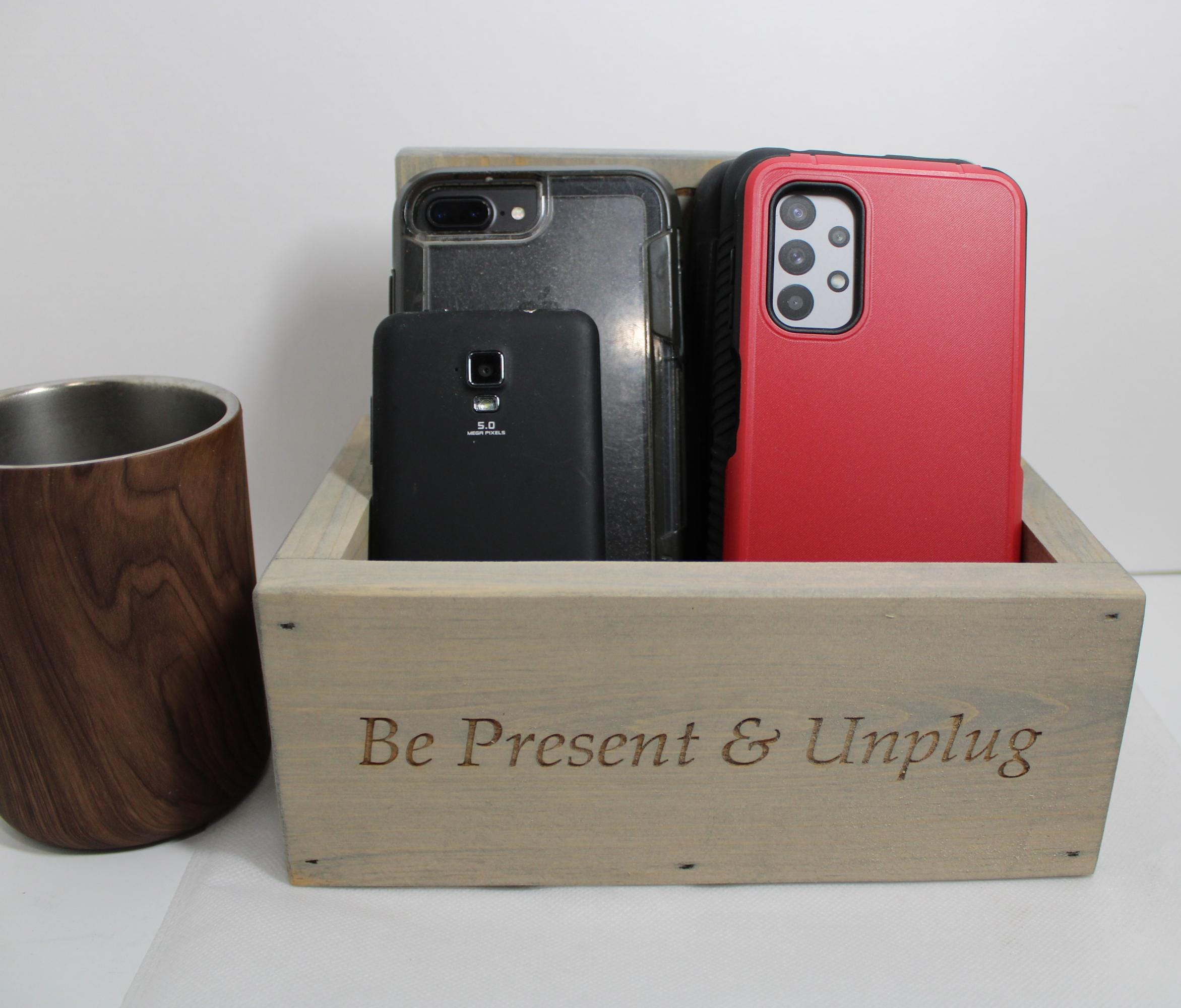 Unplug - Rustic Cell Phone Drop Box From Hidden Pond Gardens! Reclaimed ...
