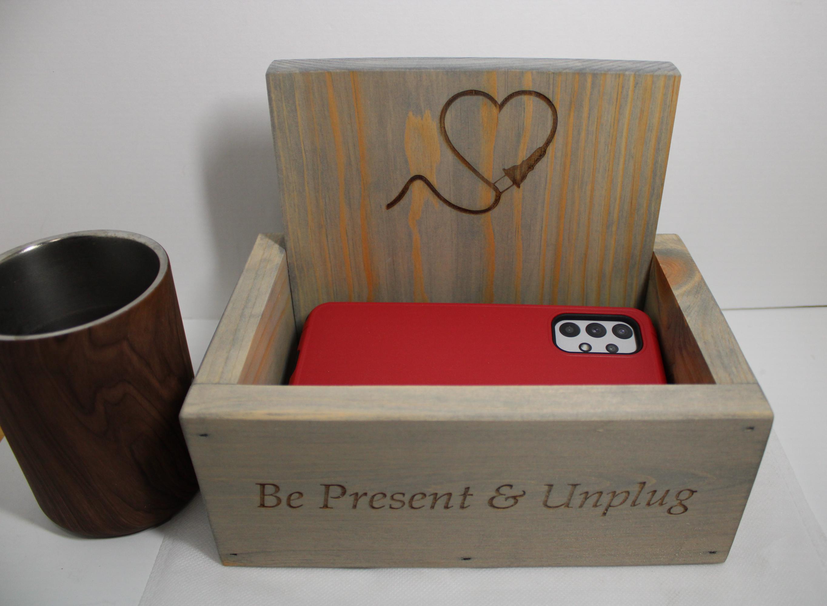 Unplug - Rustic Cell Phone Drop Box From Hidden Pond Gardens! Reclaimed ...