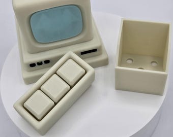 Retro PC Planter and Keyboard Clicker