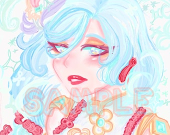 Impatto Genshin “Shenhe” - stampa d'arte