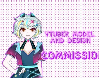 COMMISSIONE VTUBER pronta a montare il modello e il design