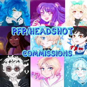 Art commission\PFP Anime art headshots