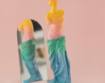 Estatua de Rio Rainbow Venus de Milo: decoración de arte de resina moderna