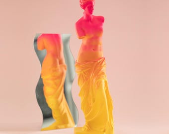 Estatua de resina de Venus de Milo: Decoración artística "Naranja Californiana"