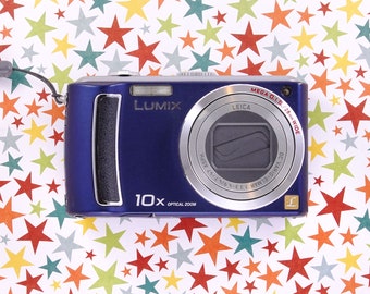 Panasonic Lumix DMC-TZ5 Vintage Digital Camera - Tested - Working - 2000s Compact Zoom - Pouch, Memory Card, Battery, and Charger Included